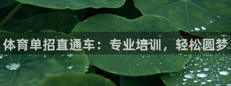 富联娱乐是真的吗还是假的：体育单招直通车：专业培训，