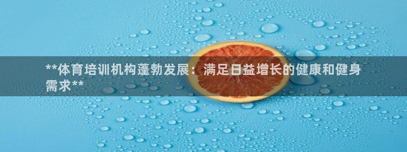 富联娱乐测速登录：**体育培训机构蓬勃发展：满足日益增长的健